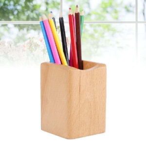 Sustainable wooden pen holder